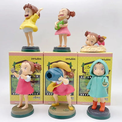 New Arrival Anime PVC Figure – Cute Fireflies Girl & Ponyo Model for Desktop Decoration, Kids Toys & Birthday Gifts