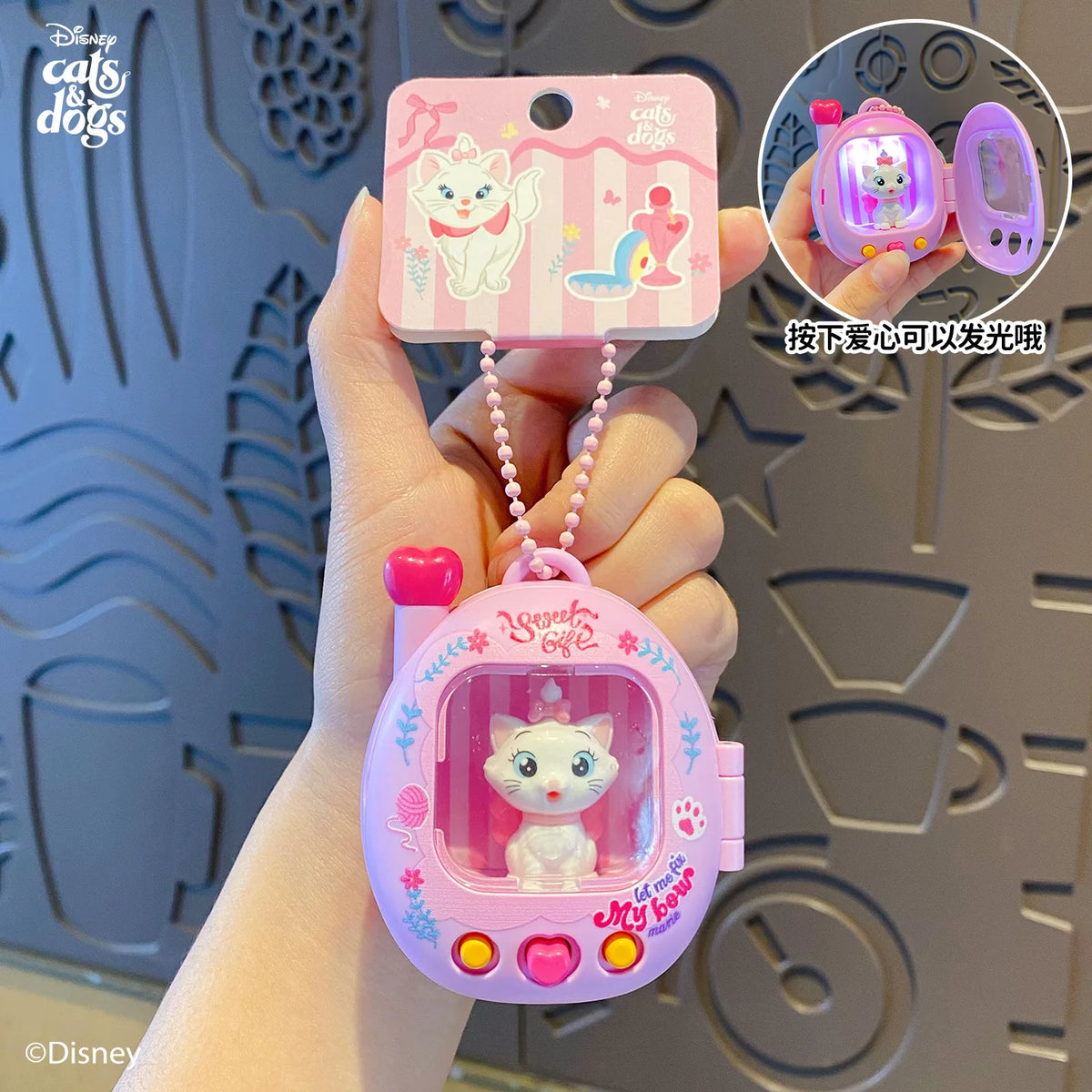Lady and the Tramp Cartoon Keychain Set - Anime-Style Cat and Dog Figures, Cute Bag Charms and Gifts for Friends