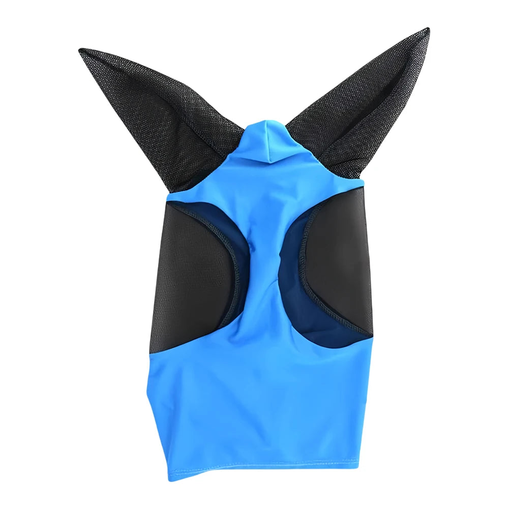 Anti-Fly Knitted Mesh Horse Mask — Breathable Anti-Mosquito & Anti-Worm Equestrian Riding Gear