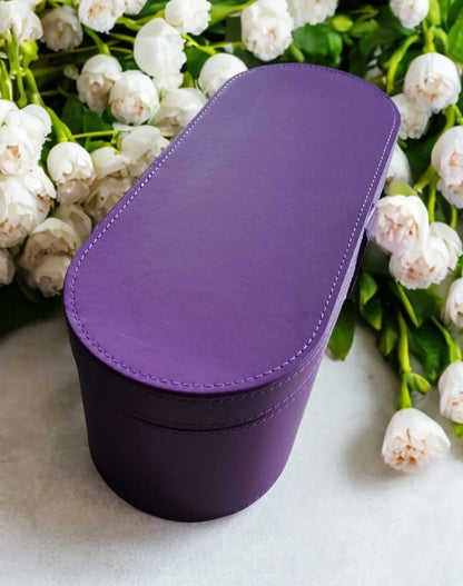 Portable PU Hair Dryer Storage Case – Large Capacity Dustproof Bag for Curling Tools & Accessories