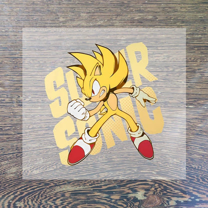 Sonic Cartoon Iron-On Patches – DIY Heat Transfer Anime Stickers for Clothing & Custom T-Shirts