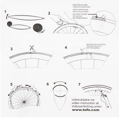 EIGHTONE High Viscosity Double-Sided Tubular Gluing Tape — For 700C Road Bike Tubular Tires, Carbon & Aluminum Alloy Rims
