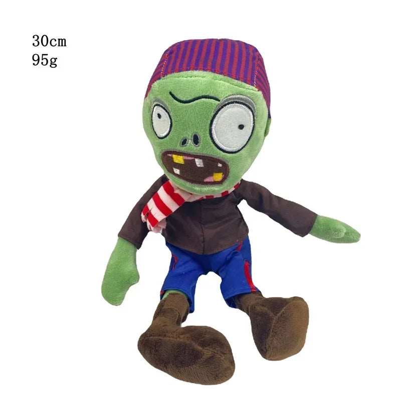 30cm Plants vs. Zombies Plush Toys - Soft Gargantuar, Zombie, and Pirate Zombie Stuffed Dolls for Kids and Fans