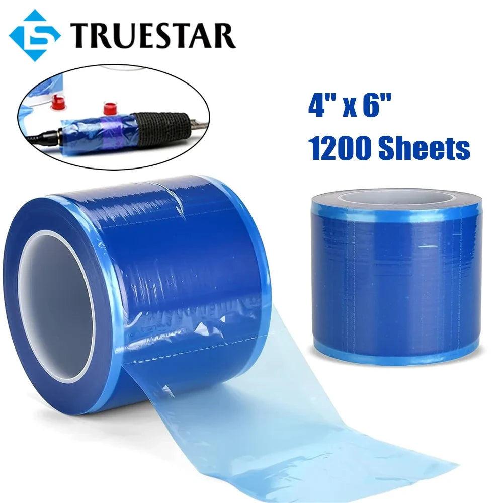 1200pcs Disposable Tattoo & Dental Protective Film – Clear Waterproof Adhesive Wrap
