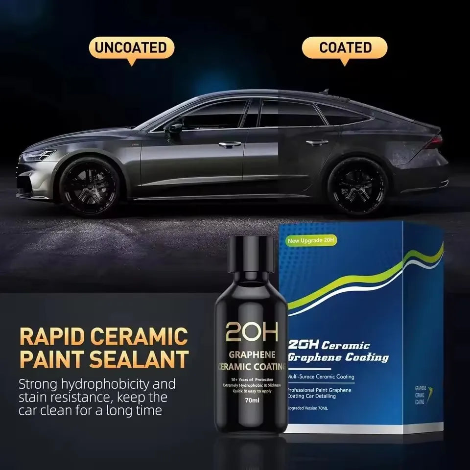 Graphene Ceramic Coating – 12H/20H Self-Healing UV Protection for Professional Car Detailing (10+ Years)