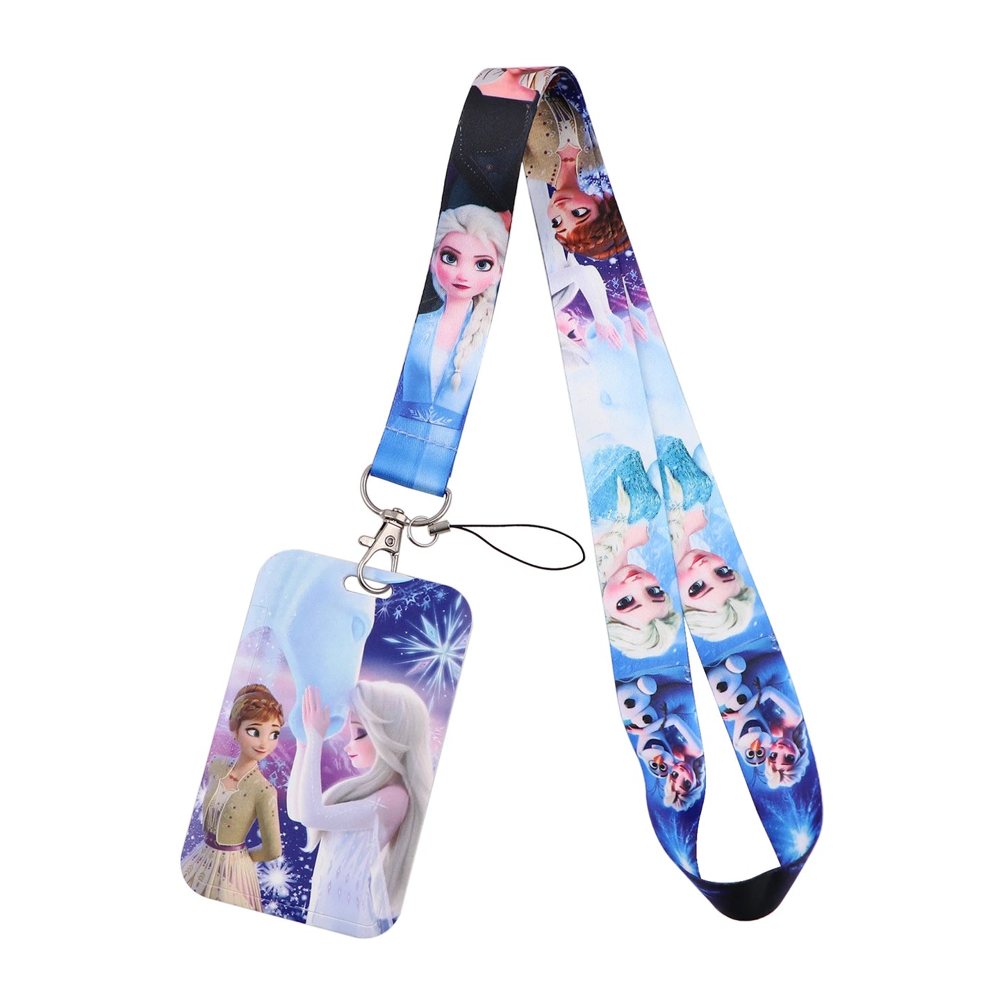 Cartoon Stitch Credential Holder Lanyard – Cute Neck Strap for Keychain, Pass & Credit Card Holder Accessories