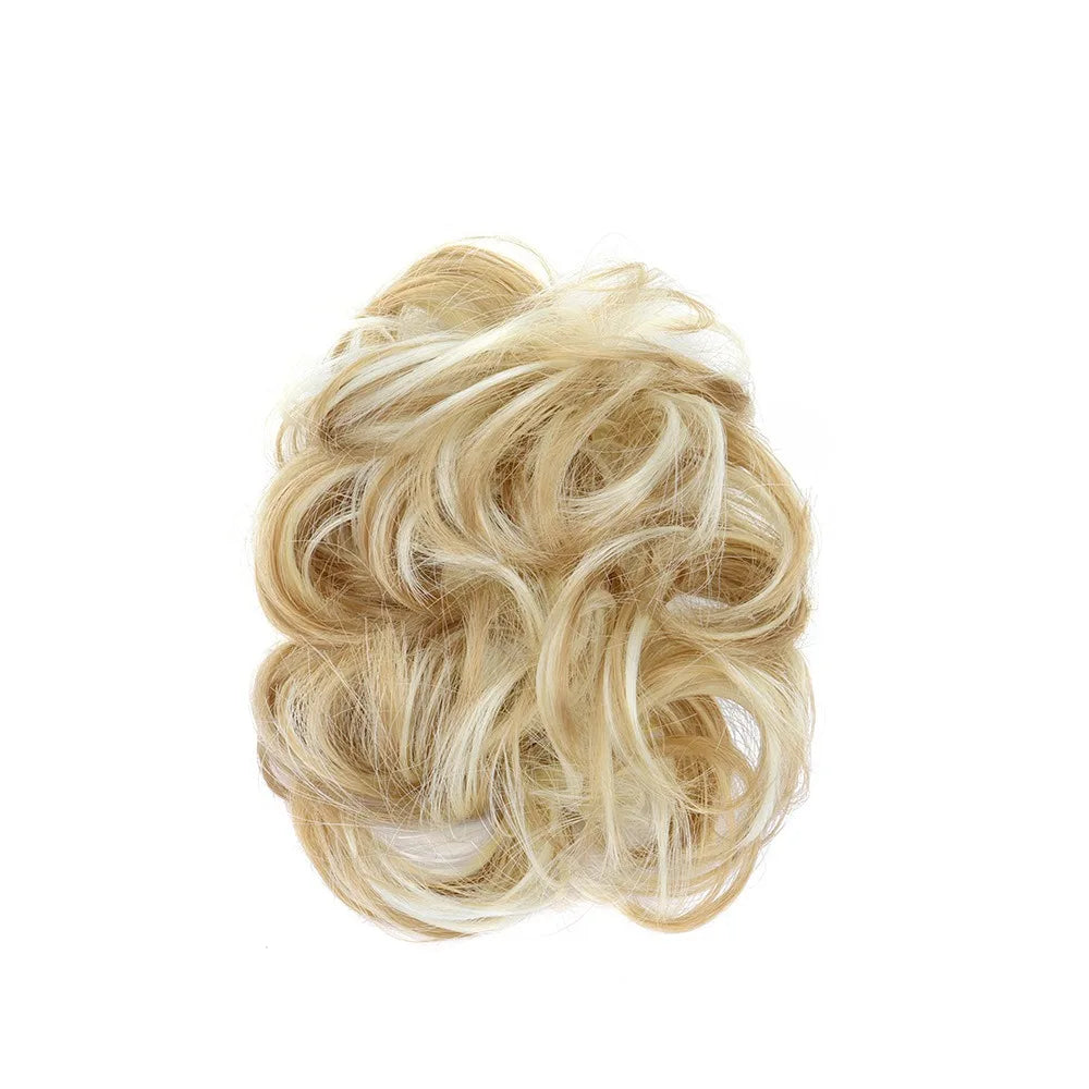 H&STAR Synthetic Messy Bun Hairpiece – Claw Clip-on Hair Extension, Natural Hair Color Chignon Updo Wig for Women