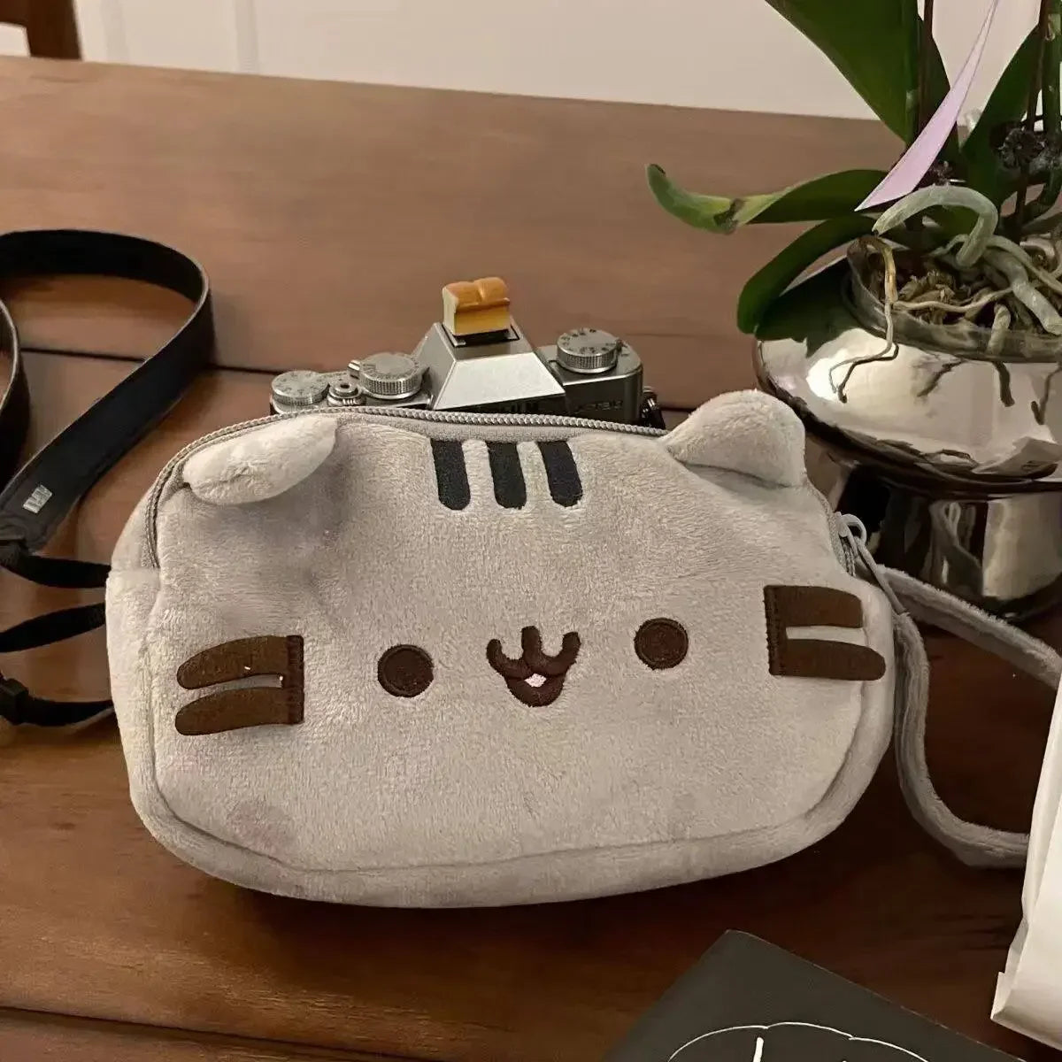 Cute Pusheen Cat Pencil Case - Large-Capacity Cartoon Stationery Organizer, Multipurpose Travel and Cosmetic Storage Pouch, Gift for Students