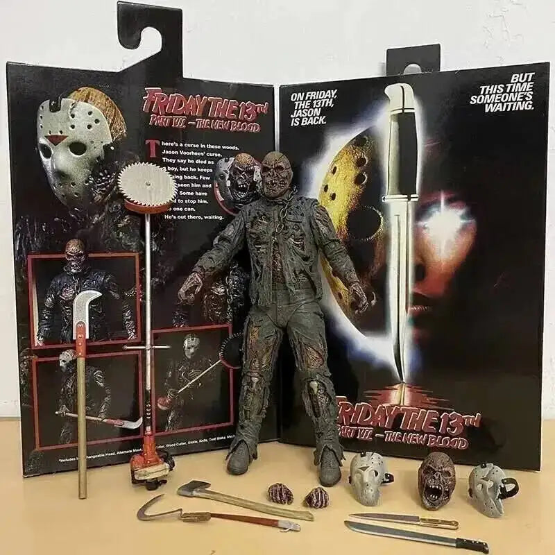 Michael Myers Horror Action Figure - Halloween Pumpkin Decor Toy Collectible Gift for Horror Fans