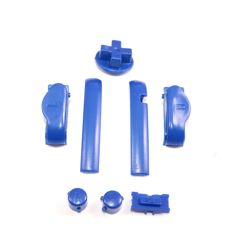 17-Color AB Buttons Keypad Set — High-Quality L/R Buttons & D-Pads for GameBoy Advance GBA with Power ON/OFF Buttons