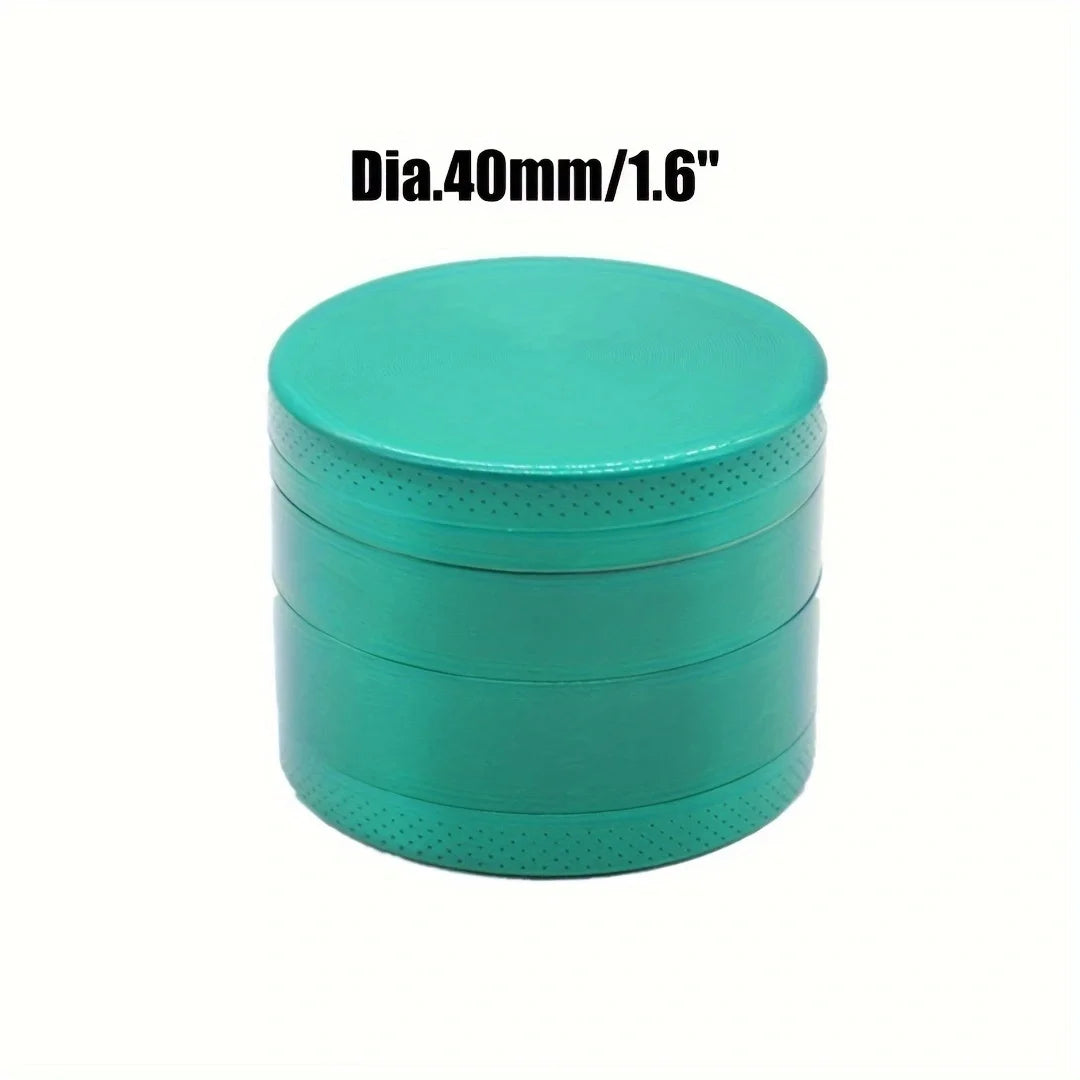 40mm 4-Layer Metal Herb Grinder – Spice & Tobacco Crusher Shredder for Smoking Accessories