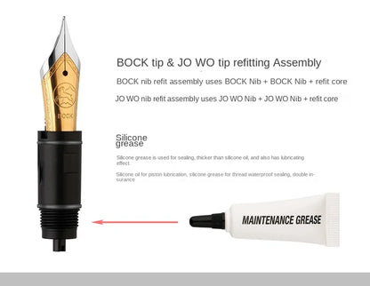 MAJOHN P136 Pen Piston Disassembly Tool — For Repairing & Modifying Pen Tips and BOCK Assembly