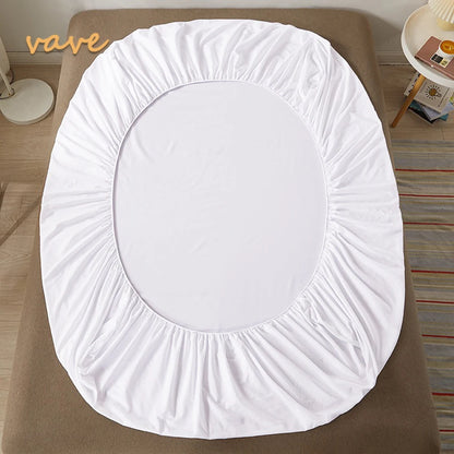 100% Cotton Fitted Sheet — Non-Slip, Adjustable Mattress Cover with Elastic Bands for Single, Double, Queen & King Beds (140/160/200cm)
