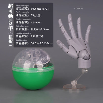 1/2 Palm Mini Articulated Action Figure – Movable Joint Anime Character Model for Artist Reference