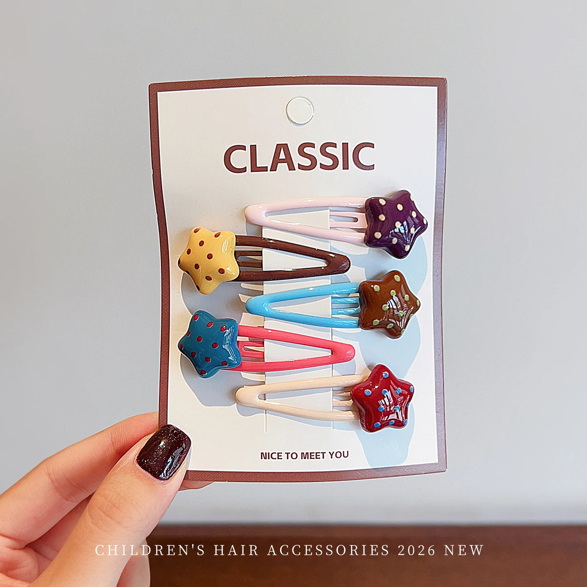 5-Piece Glitter Cartoon Hair Clip Set - Cute Sequin Star and Rabbit BB Clips for Baby Girls and Toddlers