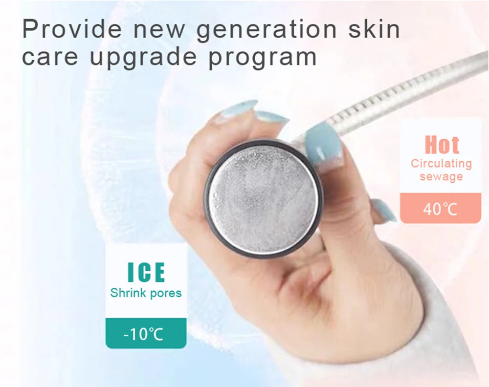 2025 NEW Dcool Portable Beauty Device – Hot & Cool EMS Electroporation Machine for Skin Tightening and Anti-Puffiness Facial Care