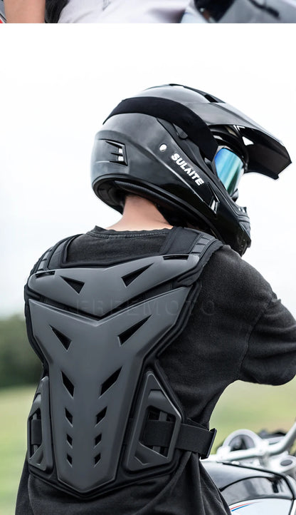SULAITE Motocross Body Armor Jacket – Motorcycle Moto Vest with Back & Chest Protector, Off-Road Dirt Bike Gear