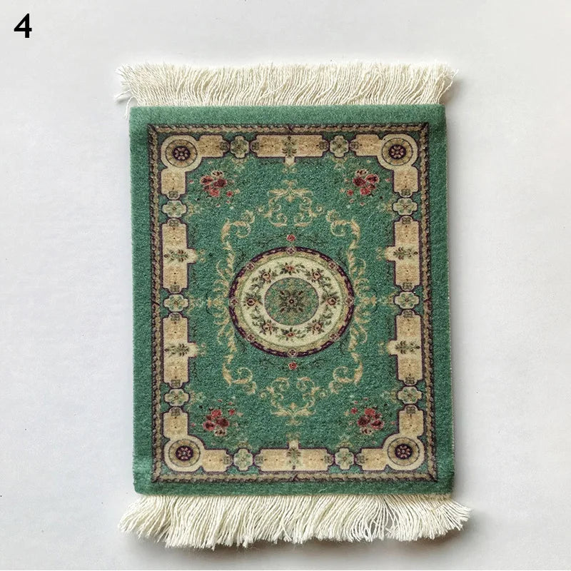 38cm Round Braided Tableware Mat – Washable, Anti-Slip, Heat-Resistant Dining Placemat and Drink Coaster for Home Decor