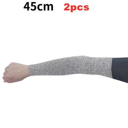 Level 5 HPPE Cut-Resistant Arm Sleeves - Anti-Puncture Protective Work Sleeves for Hand & Arm Safety