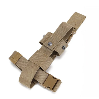 Tactical Drop Leg Water Bottle Holster - Thigh Pouch Belt Carrier Utility Bag