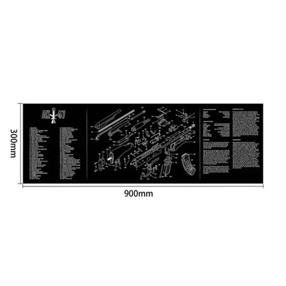 Gun Cleaning Rubber Mat Mouse Pad – AR15, AK47, Remington 870, GLOCK Gen4/Gen5, CZ-75, P220, P226, P229, Beretta 92, 1911 3D Work Mat
