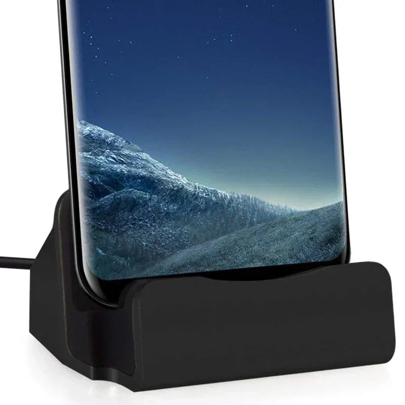 iPhone 15 Pro Max & Samsung USB-C Charging Dock - Type-C Desktop Charging Stand & Cradle