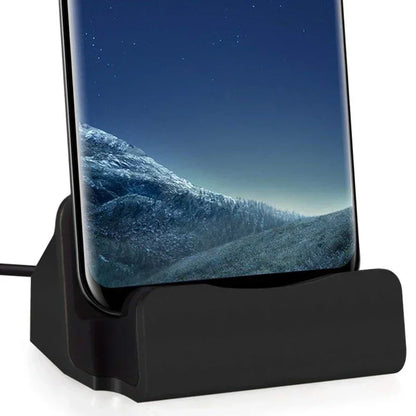 iPhone 15 Pro Max & Samsung USB-C Charging Dock - Type-C Desktop Charging Stand & Cradle