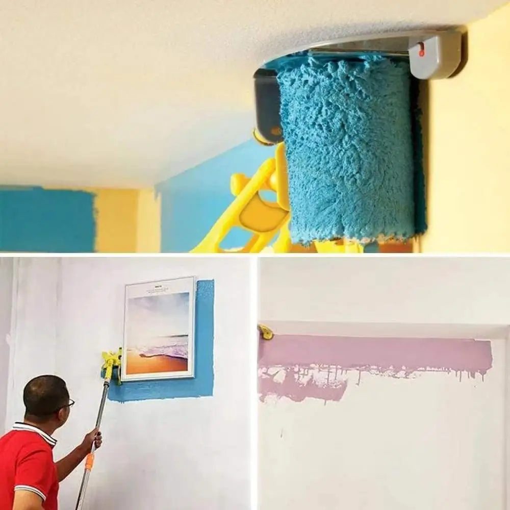Professional Wall Paint Roller Set - Multifunctional Edger Painting Rolling Brush for Clean-cut Treatment Tools