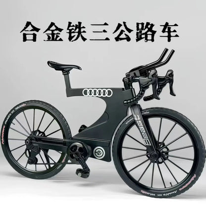 1:8 Dual Shock Downhill Mountain Bike Alloy Model - Soft Tail Metal Racing Toy & Birthday Gift