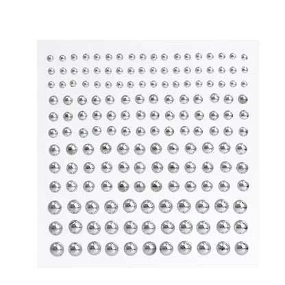 180pcs Fake Piercing Stickers - Non-Piercing Nose Lip Belly Eyebrow Jewelry Adhesive Body Accessories