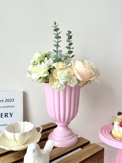 Mini Flower Arrangement Pots — Plastic Vases for Table Centerpieces, Home, Wedding, Party & Christmas Decor
