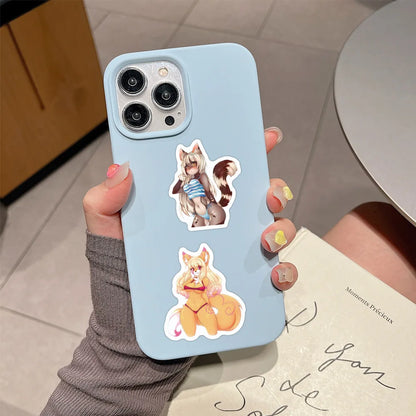 60PCS Aesthetic Furry Graffiti Stickers - Cute DIY Decals for Diaries, Phone Cases, Scrapbooks, and Handmade Crafts