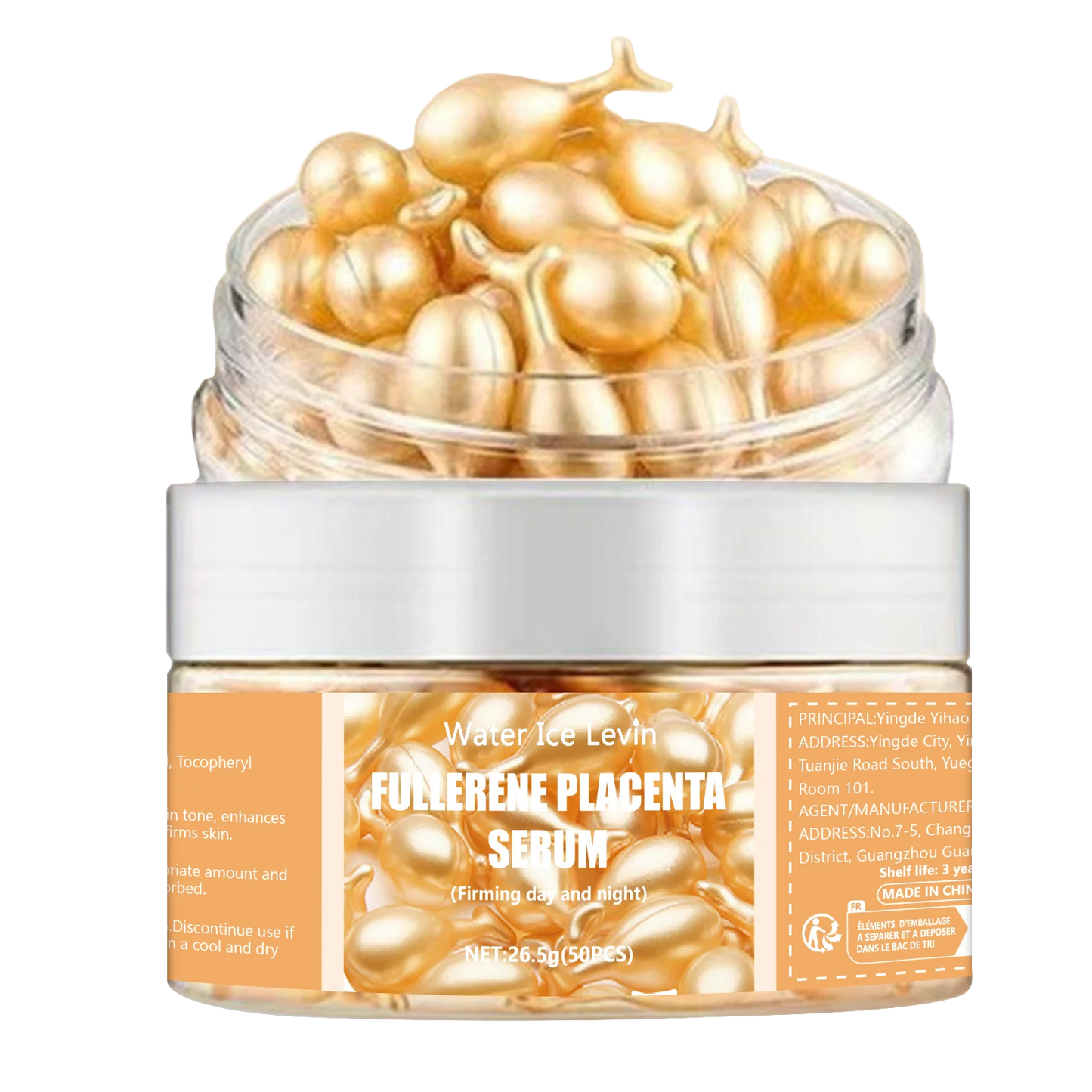 50pcs Collagen Face Care Capsules — Hyaluronic Acid Serum for Acne, Wrinkle Removal, Firming & Whitening Skin Care