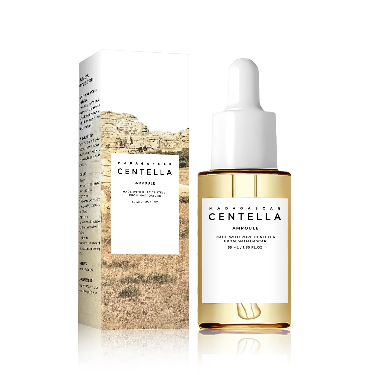 Centella Asiatica Soothing Serum - 55ml Madagascar Formula for Sensitive Skin Relief, Acne Care & Deep Hydration
