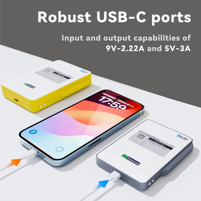 Heltec MeshPocket Qi2 Magnetic Power Bank - 5000/10000mAh 15W Wireless Fast Charger for iPhone & Android