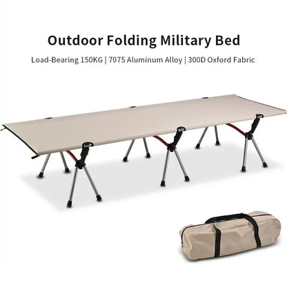 Portable Camping Cot – Lightweight Collapsible Sleeping Bed for Hiking, Backpacking & Outdoor Use, Foldable Single Tent Bed