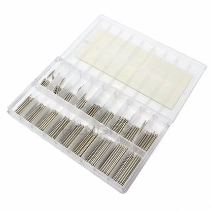 270pcs Stainless Steel Spring Bars Set – 8mm to 25mm for Watchband Strap Repair & Watch Accessories