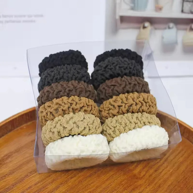6pcs Fashion Ponytail Holders - Thick Elastic Hair Bands for Women & Girls Hair Accessories