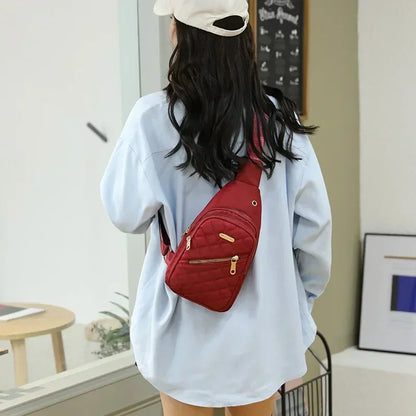 Best-Selling Women's Embroidered Backpack – Crossbody Leisure Shoulder Bag with Composite Fabric