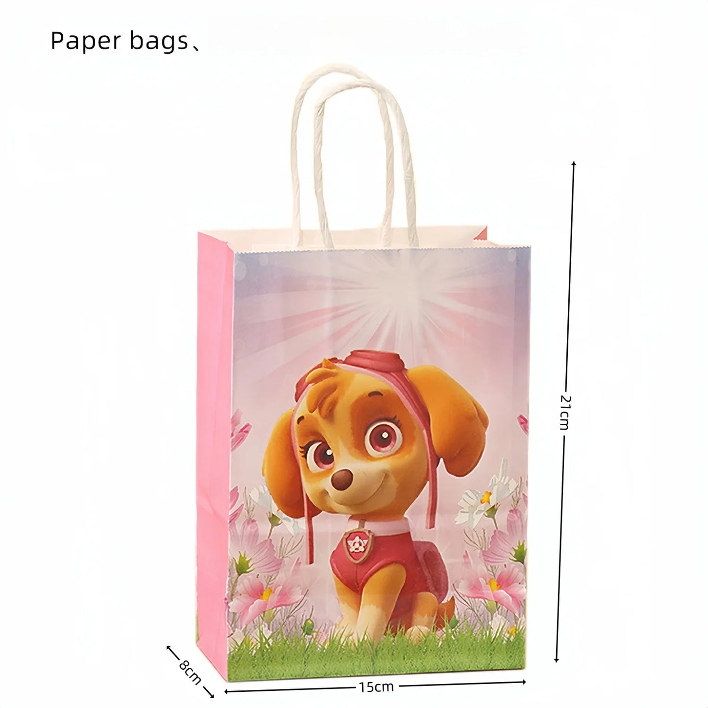PAW Patrol Birthday Gift Bags – Skye & Paw Patrol Candy Party Favor Bags for Boys & Girls Party Supplies & Treat Packaging