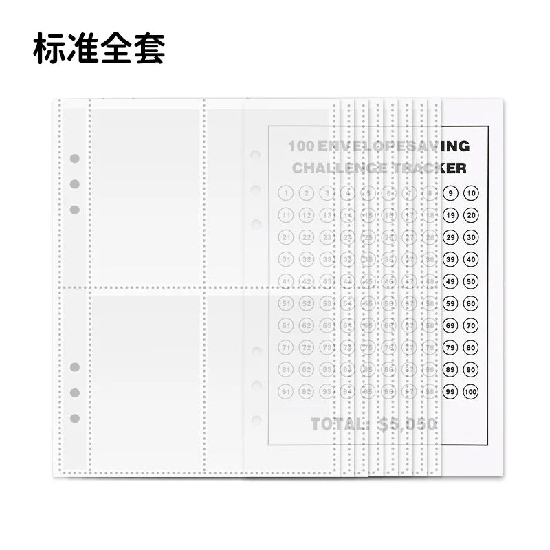 100 Envelopes Money Saving Challenge Binder – Password Lock Budget Organizer for Cash, Cost & Expense Management Notebook