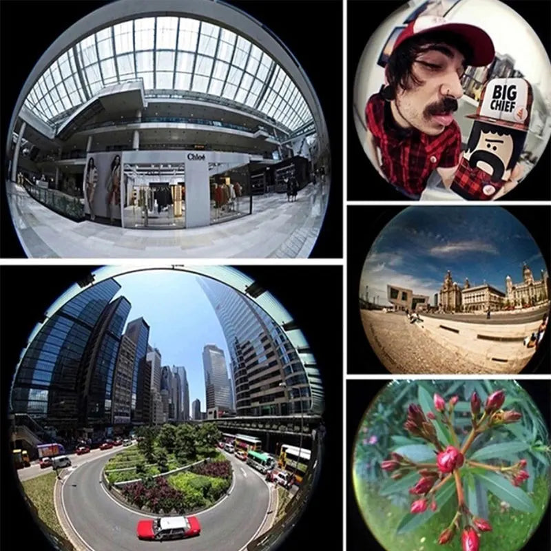 3-in-1 Mobile Phone Camera Lens Set - Fish Eye, Wide Angle, Macro - Lightweight Lens for Universal Cell Phones