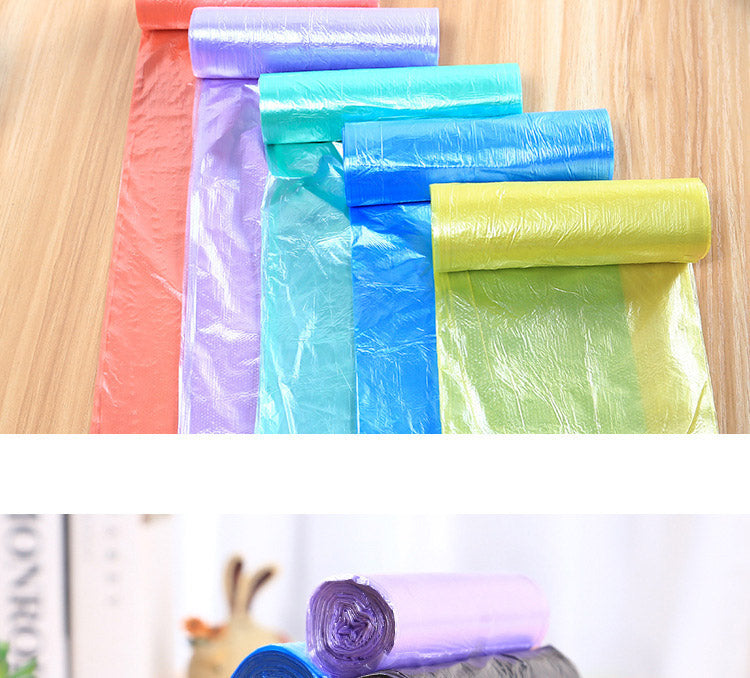 5 Rolls (100PCS) Disposable Trash Bags – Household Kitchen Garbage Bags for Storage & Cleaning
