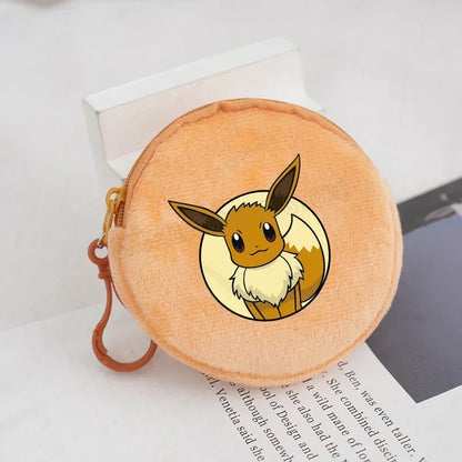 Pokemon Kids Plush Coin Purse — Pikachu, Charmander, Gengar, Squirtle & Charizard Mini Zipper Wallet for Boys & Girls
