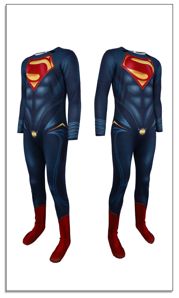 Superman Cosplay Costume – Halloween & Carnival Party Hero Outfit for Men and Women
