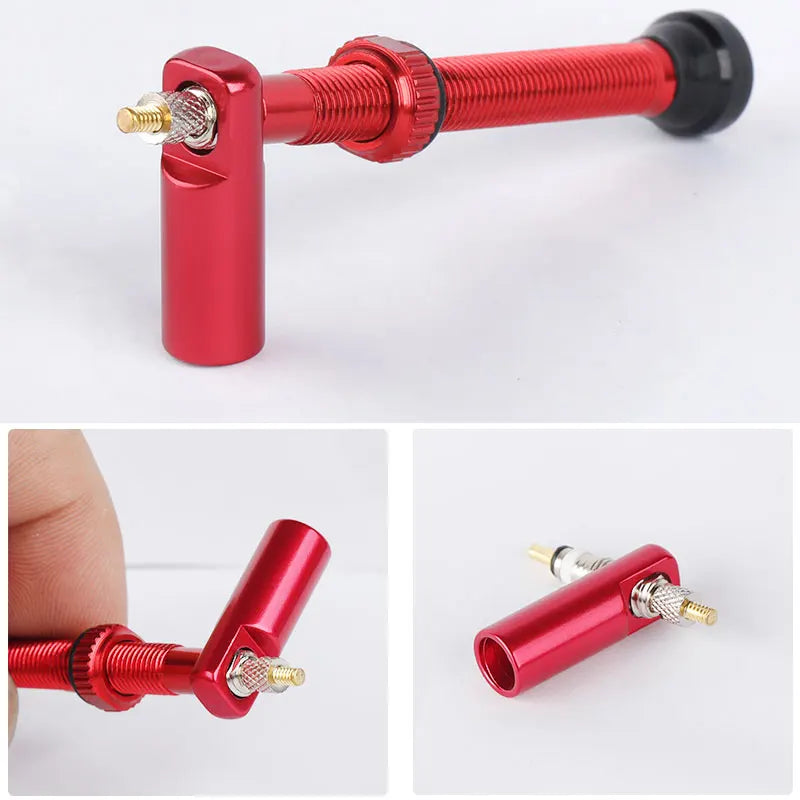 Deemount 2-in-1 Presta Valve Caps & Core Tool — CNC Alloy Lightweight Bicycle Valve Nipple (10/4/2PCS)