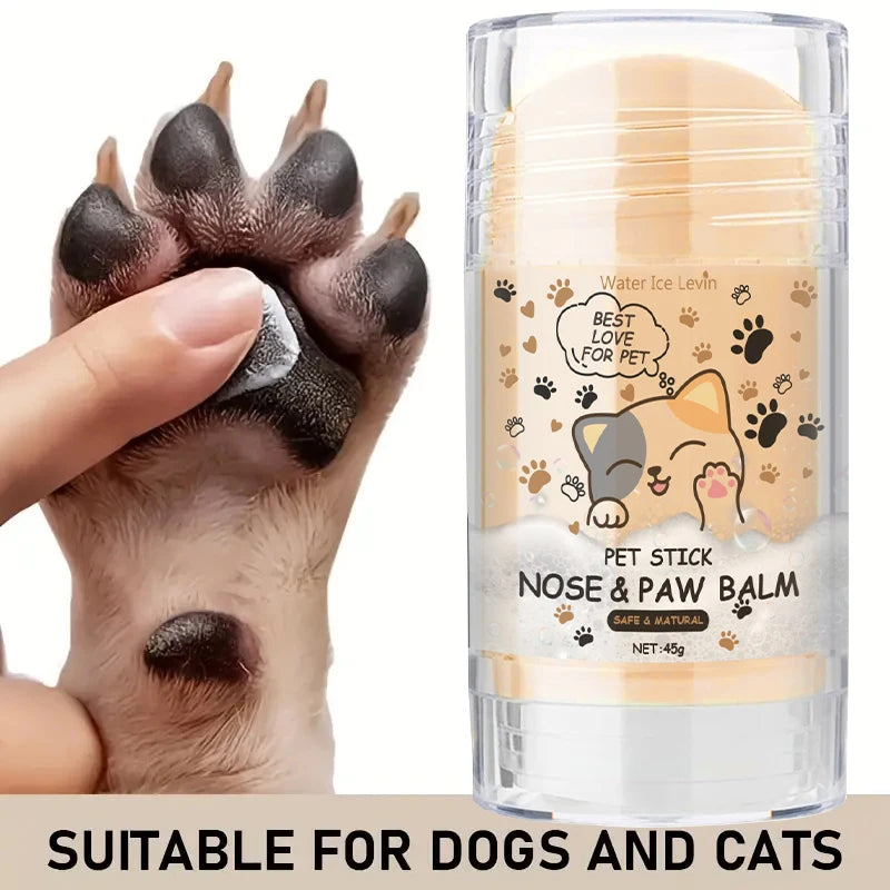 45g Dog Nose & Paw Balm - Moisturizing Paw Protector & Cracked Paw Repair Cream for Cats and Dogs