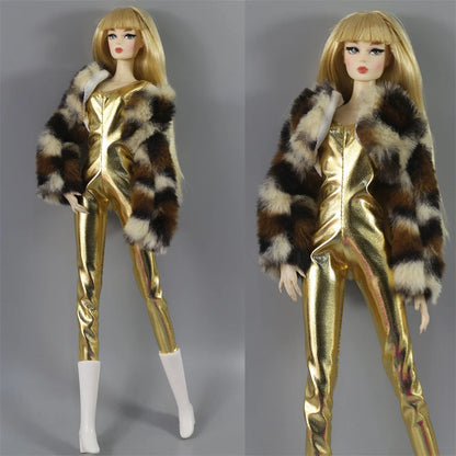 Handmade Jumpsuit Outfit for 11.5" (30cm) Dolls – BJD Clothes & Doll Accessories Gift