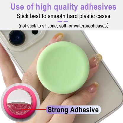 Silicone Round Popping Grip – Tok Sockets Finger Ring Holder, Phone Stand and Bracket, Cellphone Accessories