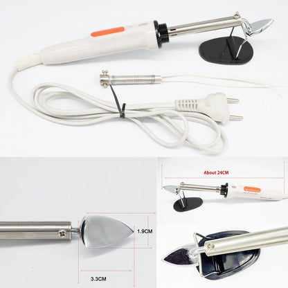 40W Mini Electric Soldering Iron — Adjustable 130/250°C Quick-Heating Tool for Household, Leather, Clothing & Wrinkle Removal